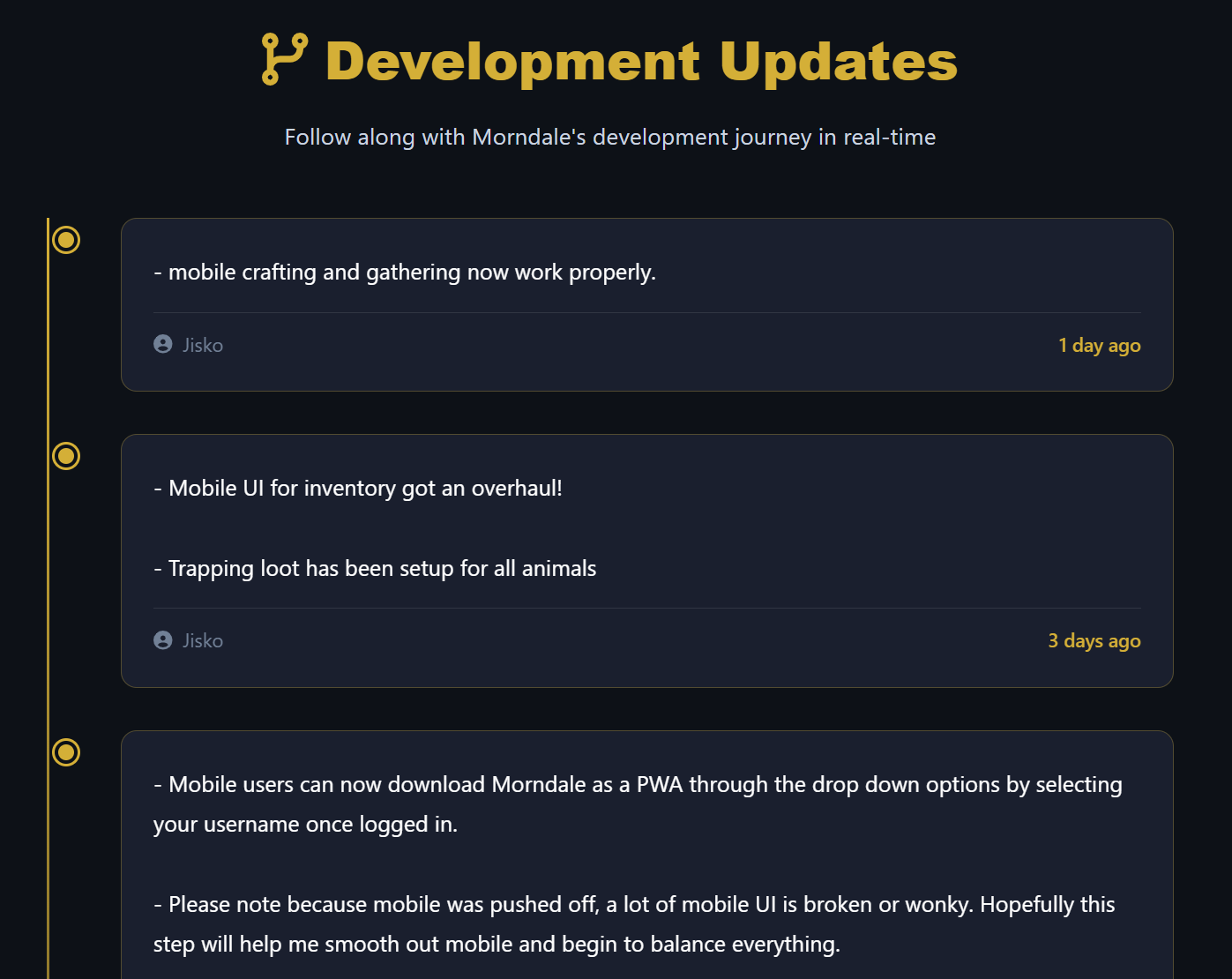 🌿 Morndale Dev Blog – Weekly Update 01
